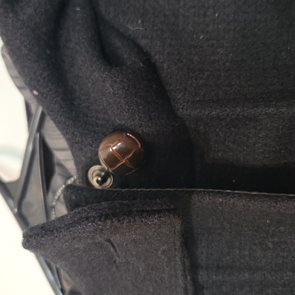 THE NORTH FACE @ WOOL DUFFLE PARKA HOODED BOMBER ZIP BLACK S - Picture 6 of 12